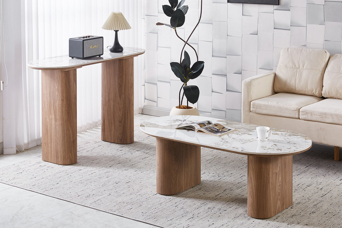 NIEUW - Console 'Evora'  Glanzend Steen Pandora goudbruin