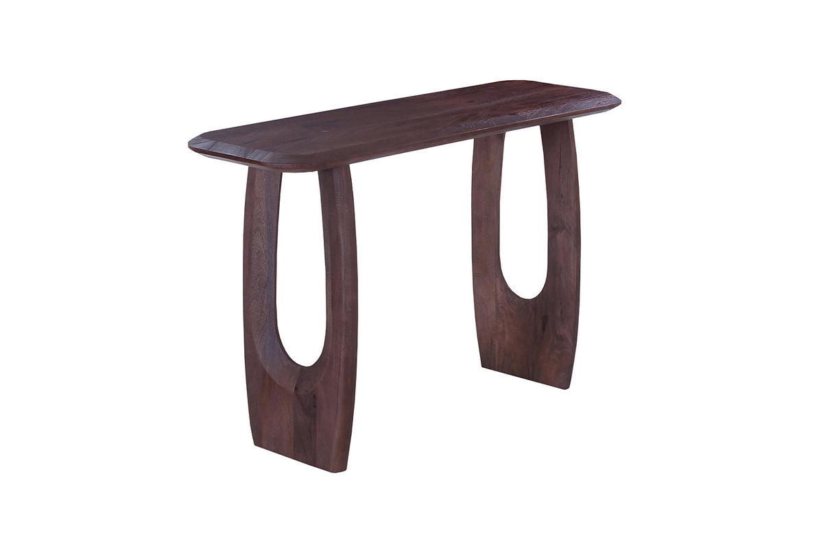 Rousseau - Consoletafel Braga- Ovaal Donkerbruin - 76x120x40 cm