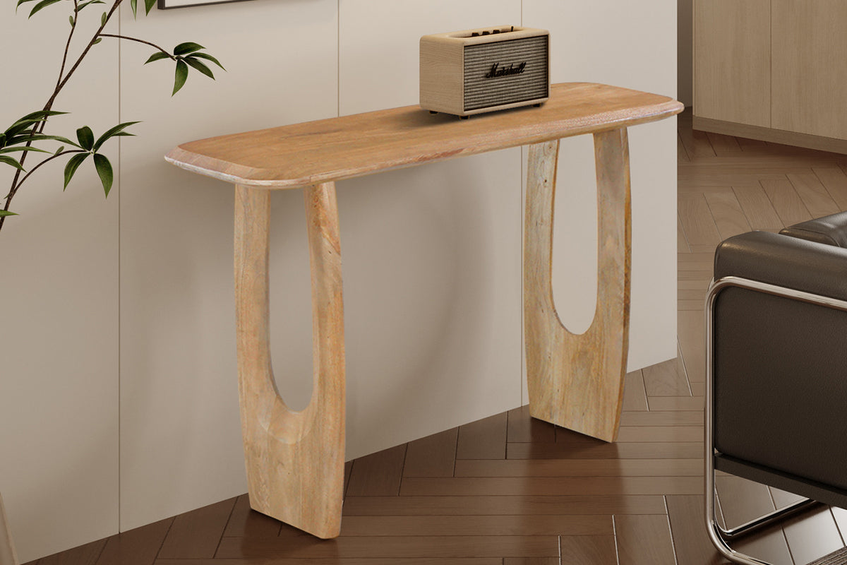 Rousseau - Table Braga - Ovale - Bois de manguier - 76x120x40 cm