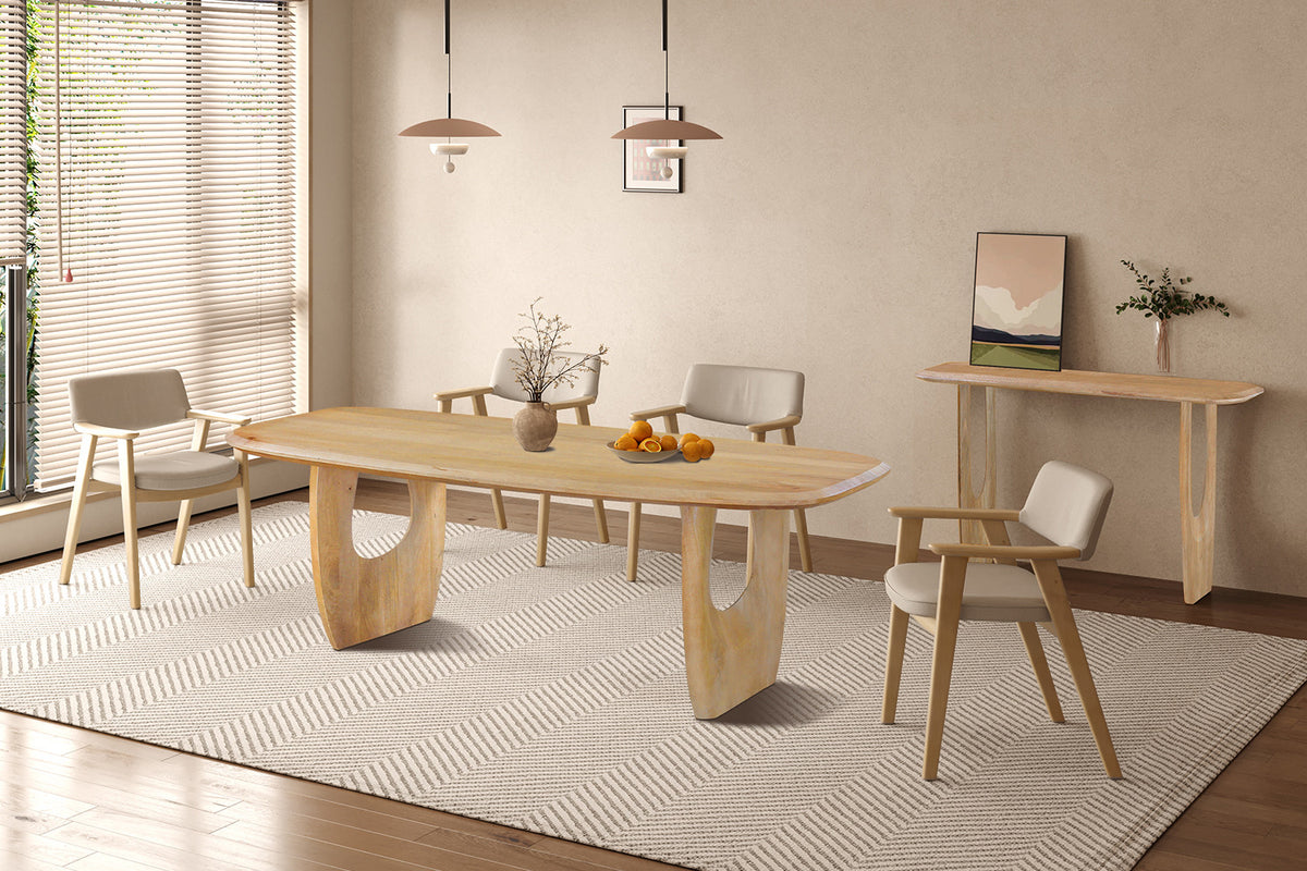 Rousseau - Table Braga - Ovale - Bois de manguier - 76x120x40 cm