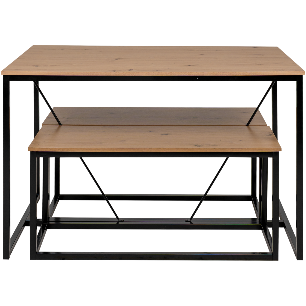 FIN - Dining set Augsburg 82A - Artisan oak - 120 x 75 x 80 cm