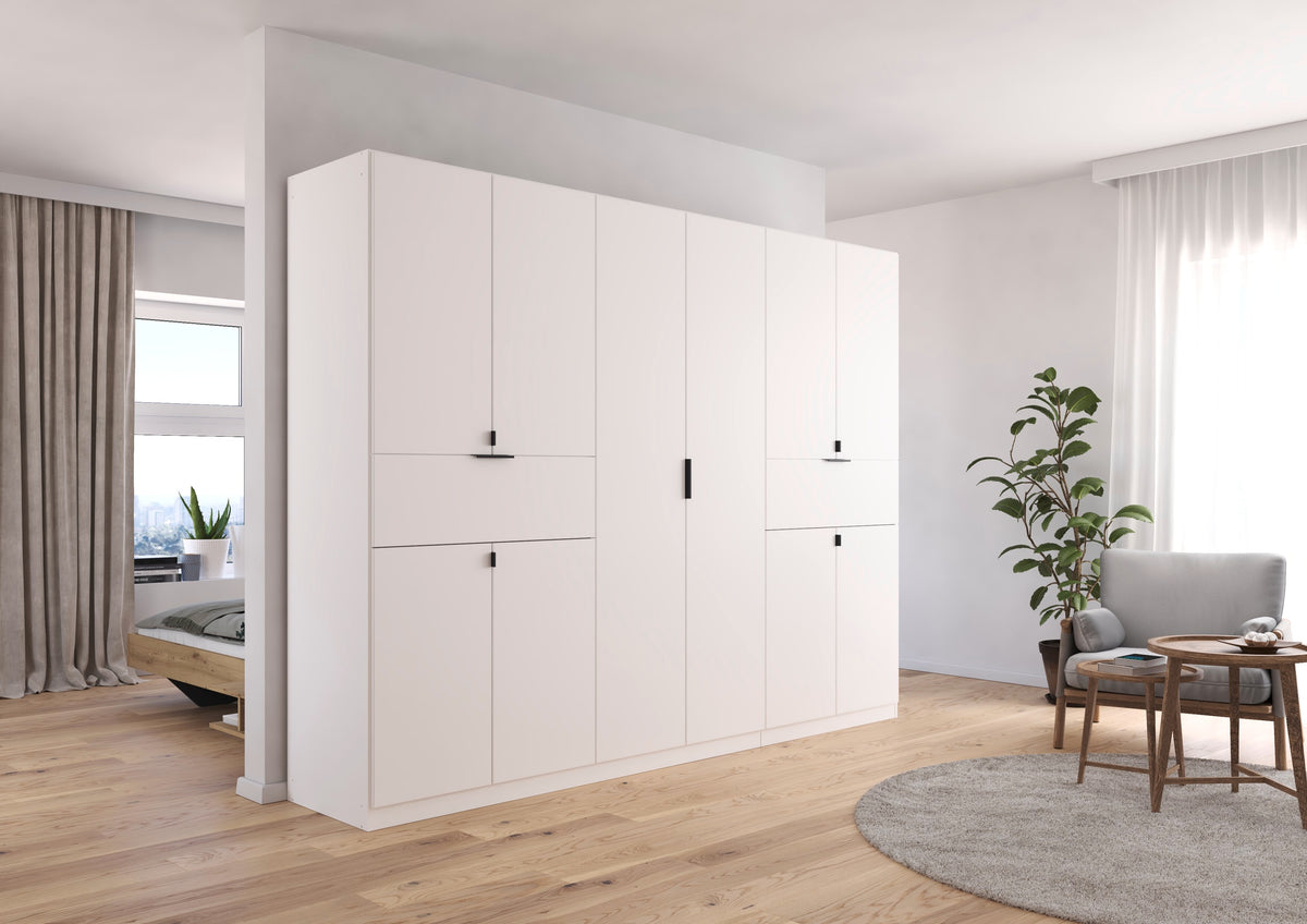 RAU - Kleerkast Ticao - Wit decor – 271x210x54cm