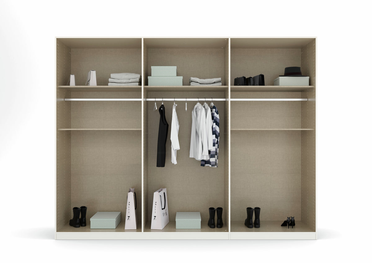 RAU - Kleerkast Ticao - Wit decor – 271x210x54cm
