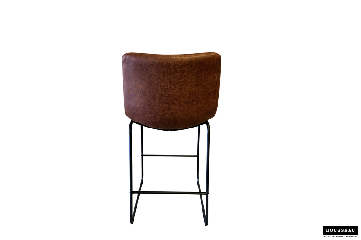 Barkruk 'Mancia' PU Ote Topper 02 Cognac