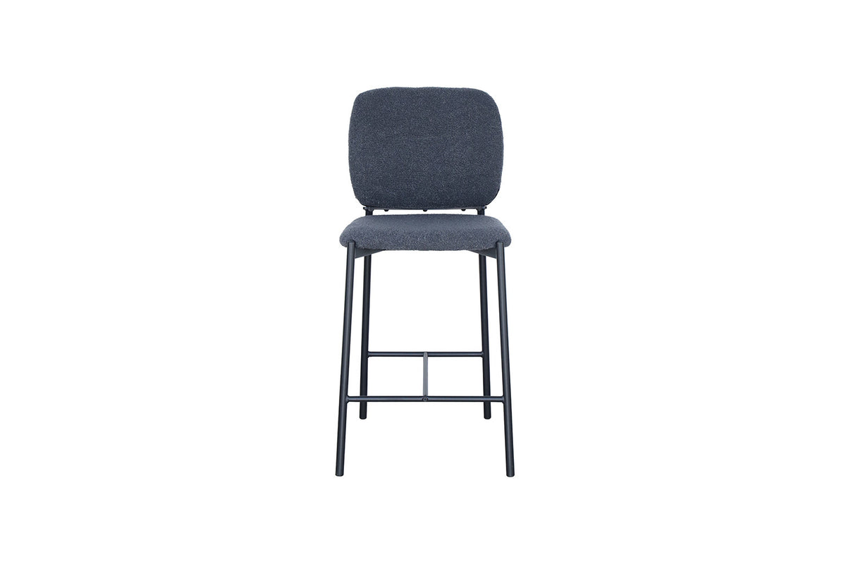 AANBIEDING - Counterstoel 'Sophia' Stof Donkergrijs