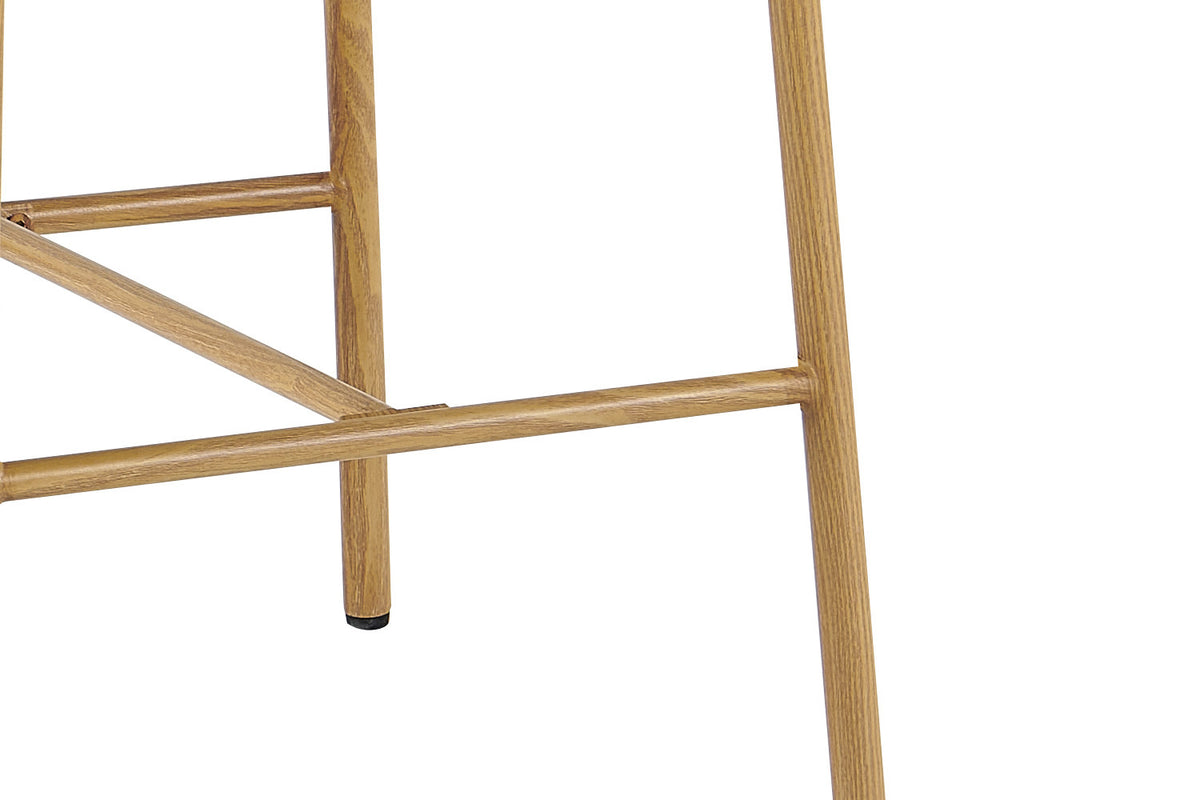 NOUVEAU - Chaise de comptoir 'Coco' Naturel - Tissu Raven 30 Sable
