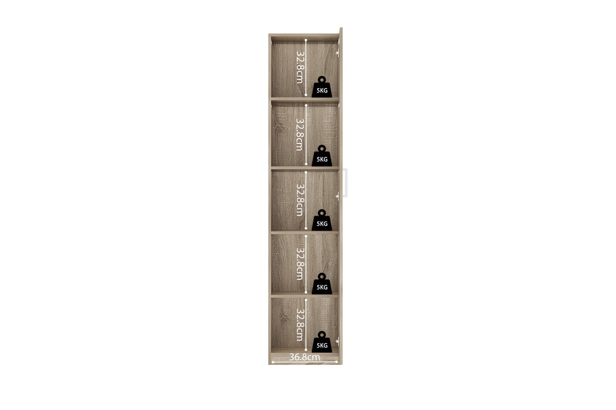 Opbergkast 'Mike' 40 cm 1 deur Sonoma
