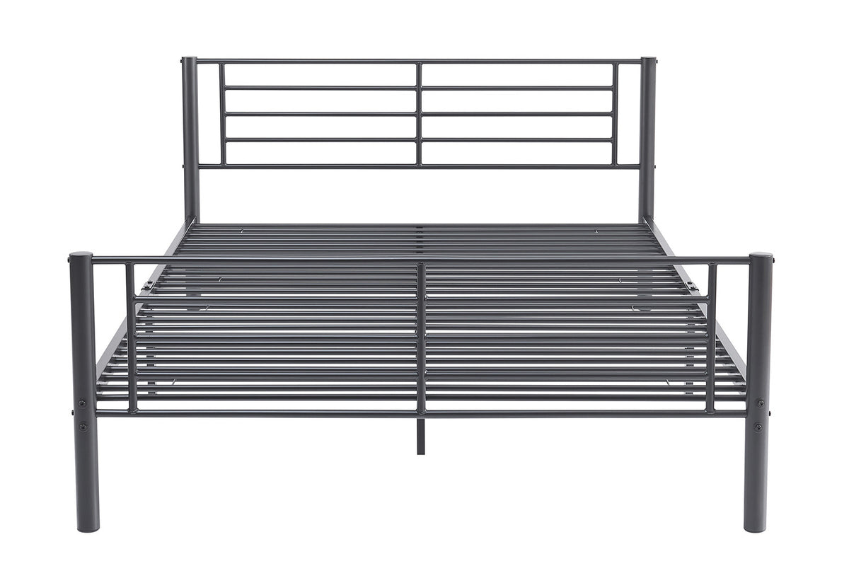 Rousseau - Bed Sammy - Metaal Donkergrijs - 140x200 cm