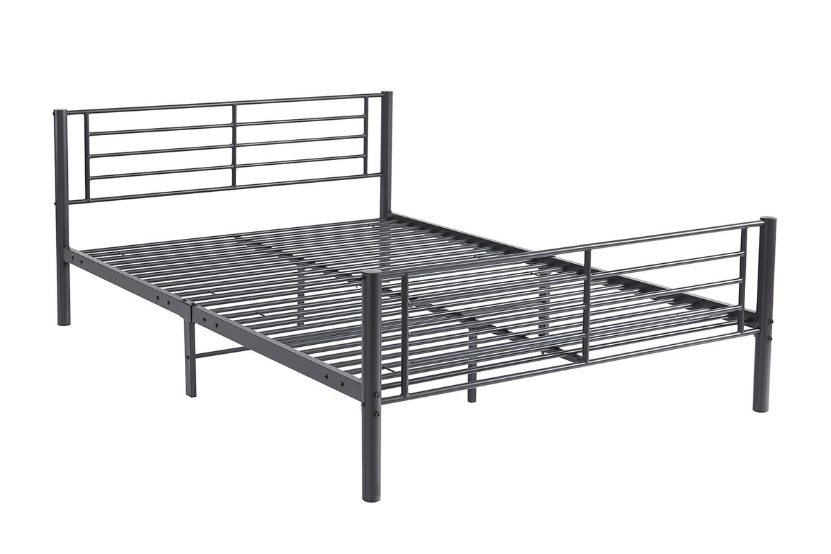 Rousseau - Bed Sammy - Metaal Donkergrijs - 140x200 cm