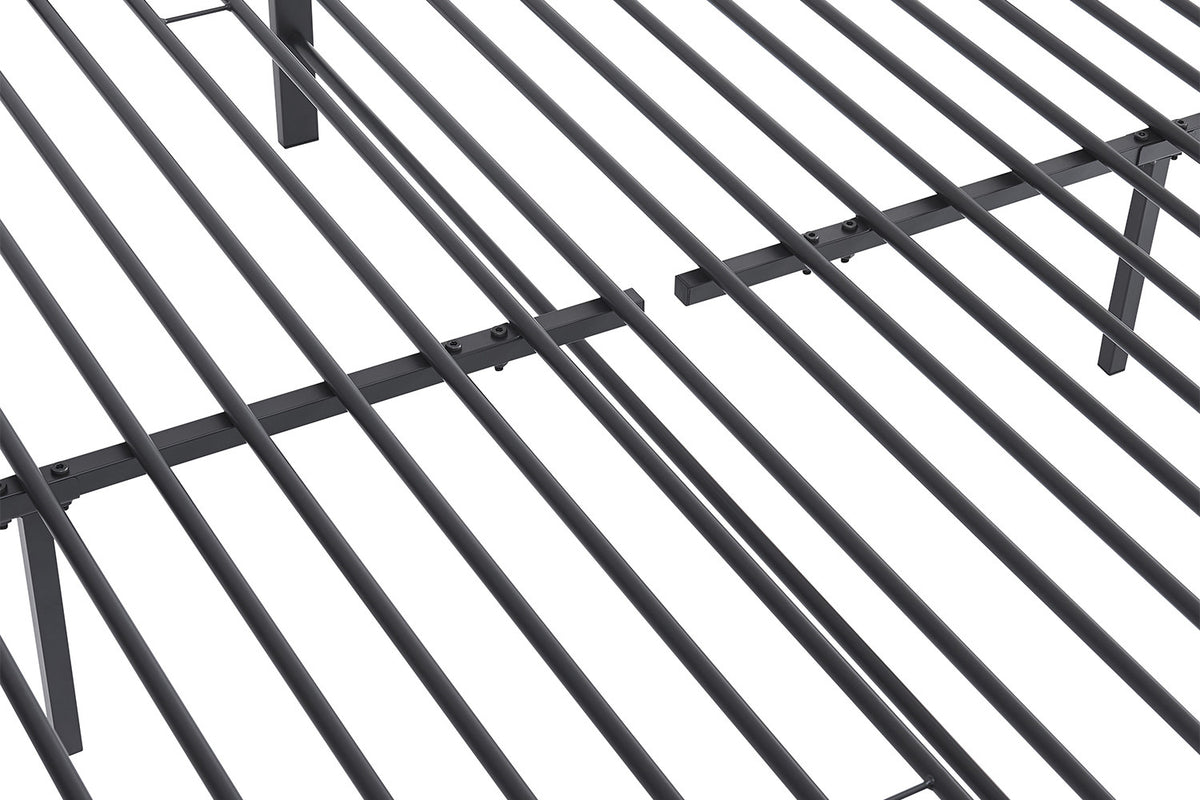 Rousseau - Bed Sammy - Metaal Donkergrijs - 140x200 cm