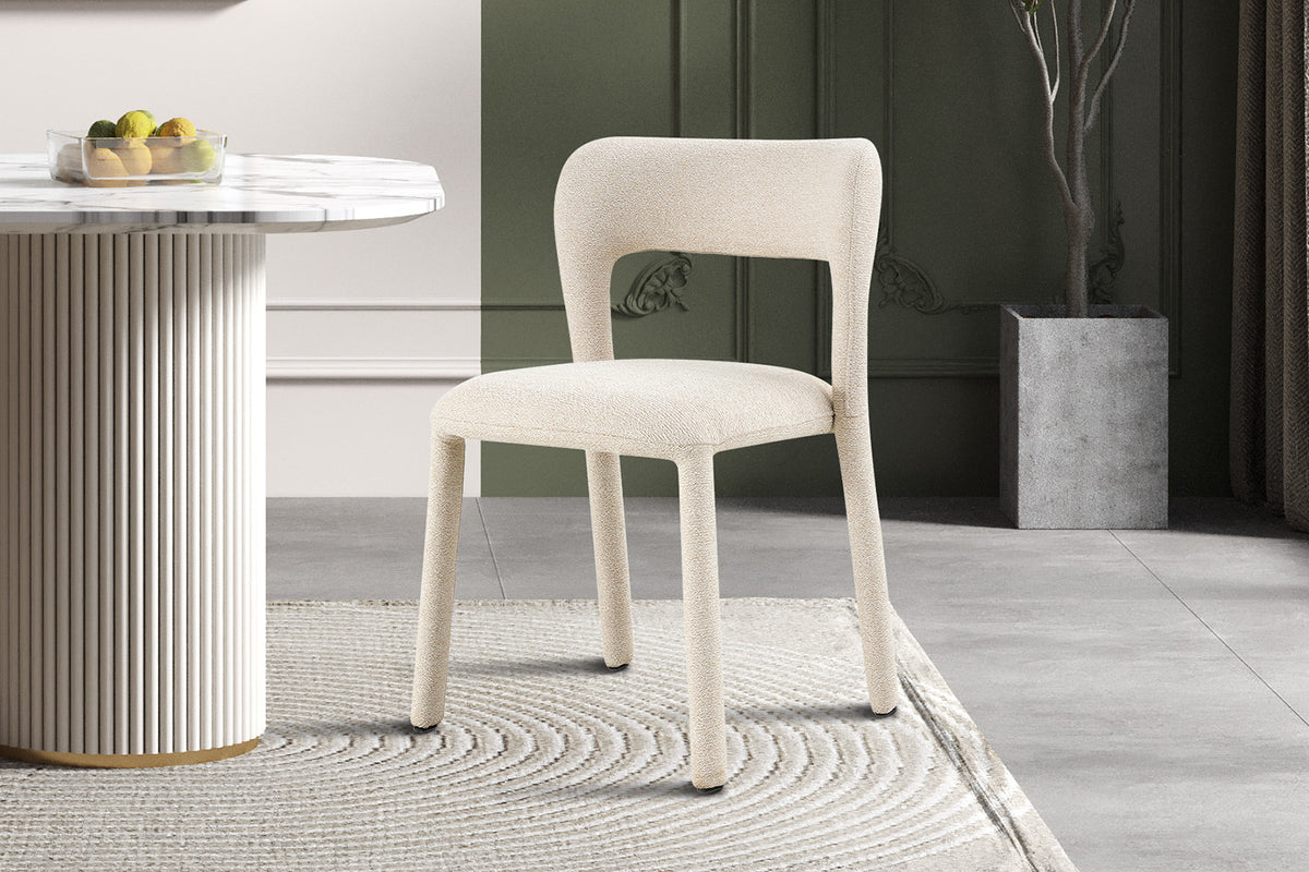 NIEUW - Stoel 'Elvas' Stapelbaar Stof Ote Sahara 112 Beige