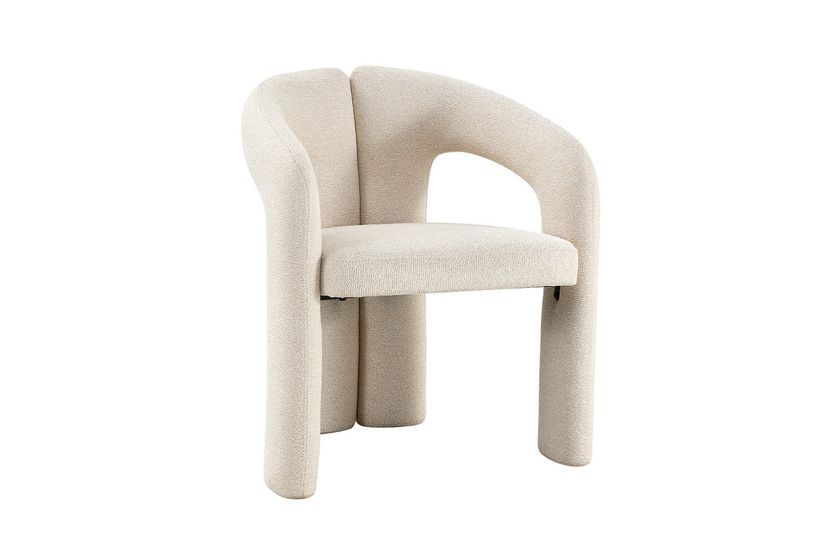NOUVEAU - Chaise 'Beja' Tissu Ote Sahara 112 Beige