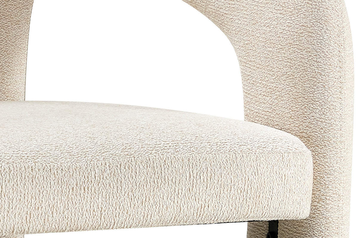 NOUVEAU - Chaise 'Beja' Tissu Ote Sahara 112 Beige