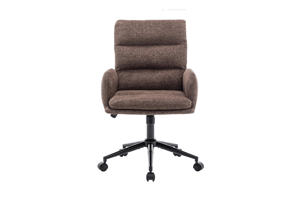 Chaise de bureau « Aimé » Tissu Fabb Raven 45 Marron