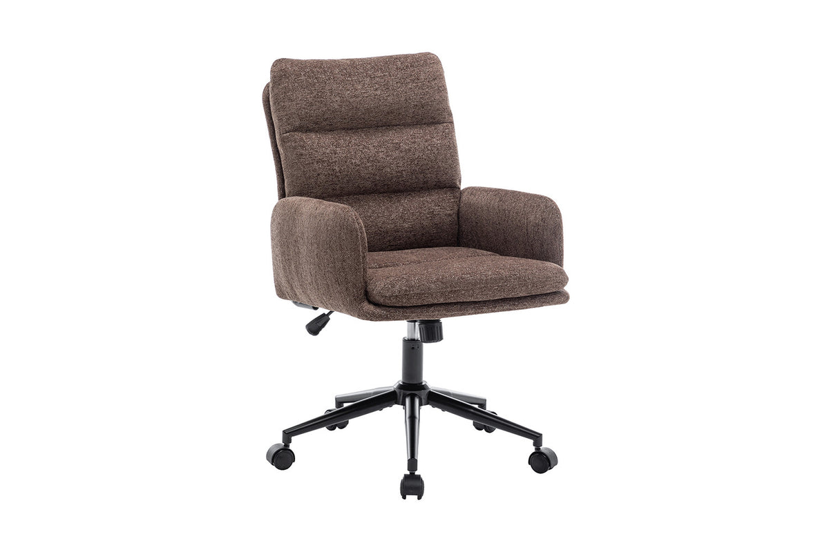 Chaise de bureau « Aimé » Tissu Fabb Raven 45 Marron