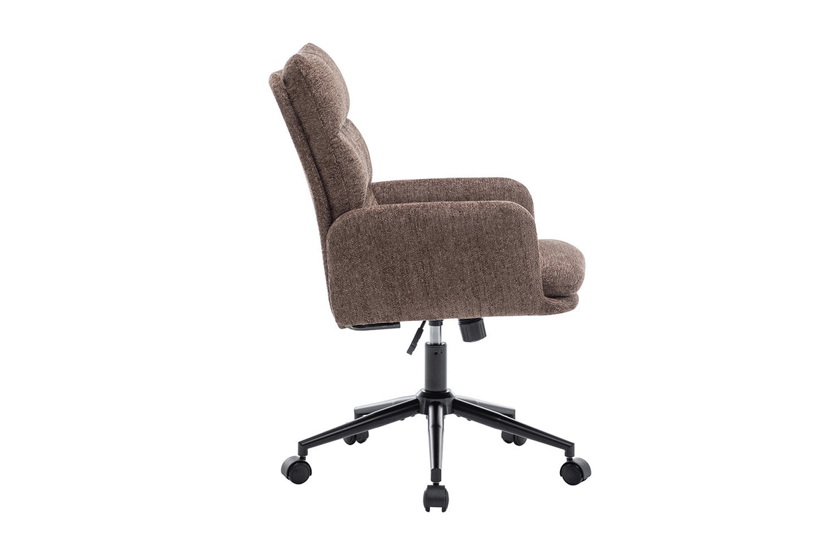 Chaise de bureau « Aimé » Tissu Fabb Raven 45 Marron