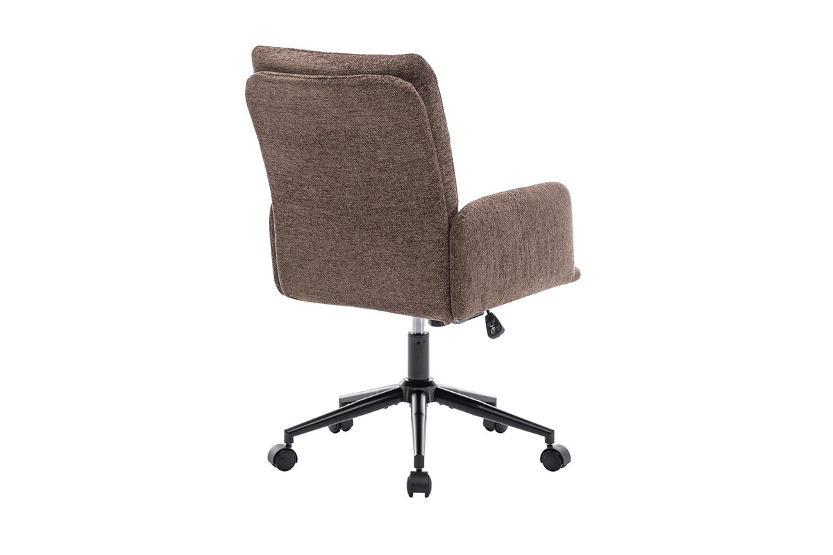 Chaise de bureau « Aimé » Tissu Fabb Raven 45 Marron