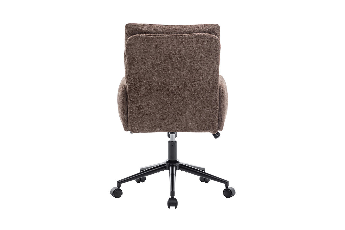 Chaise de bureau « Aimé » Tissu Fabb Raven 45 Marron