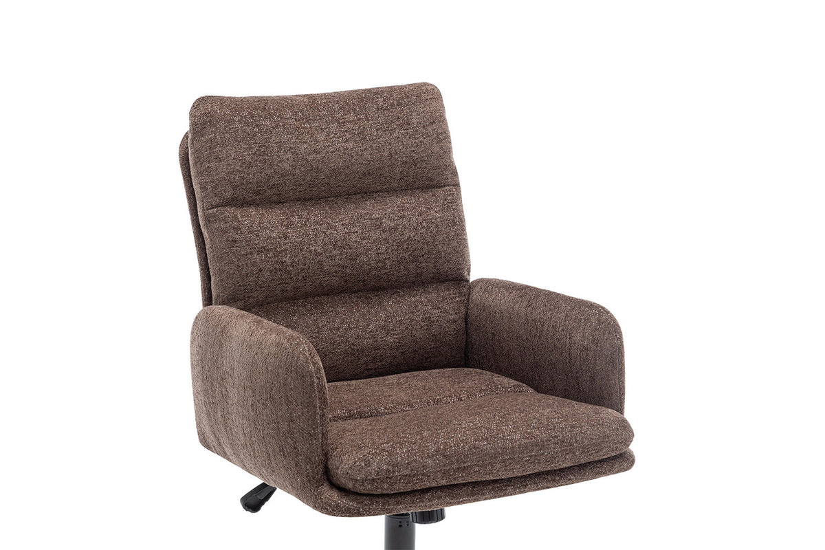 Chaise de bureau « Aimé » Tissu Fabb Raven 45 Marron