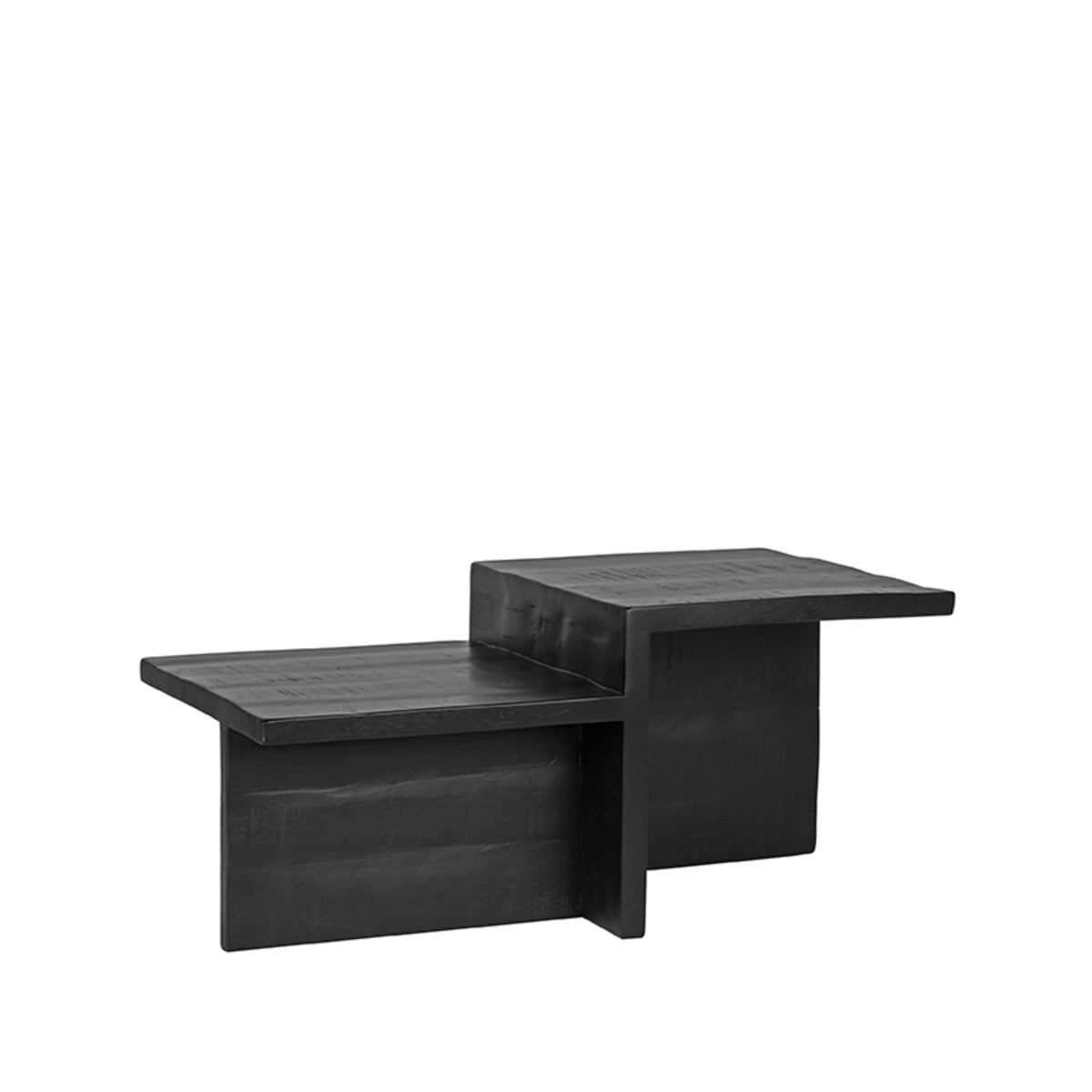 LABEL51 Table basse Skip - Noir - Bois de manguier