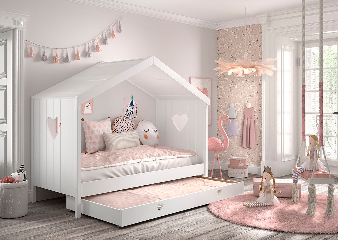 Deze AMORI-combinatie bestaat uit het open huisbed en het bijpassende rolbed.