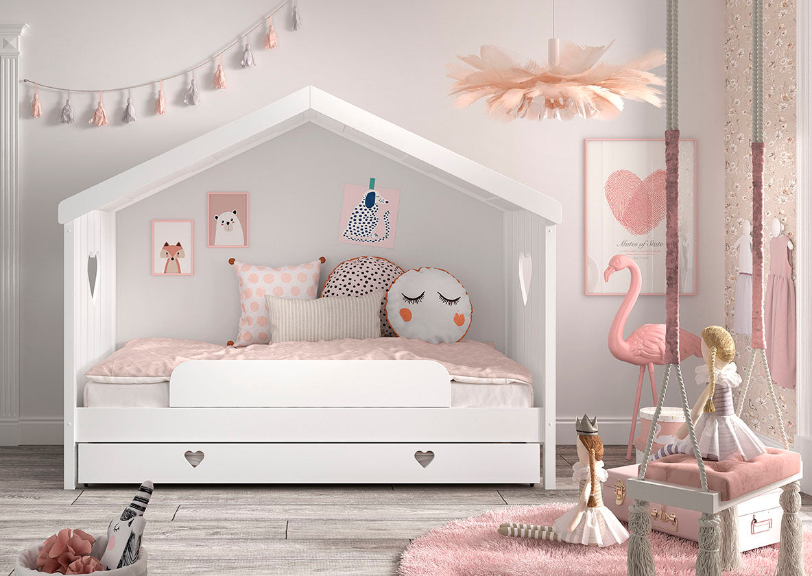 Deze AMORI-combinatie bestaat uit het open huisbed, het rolbed en de uitvalbeveiliging.