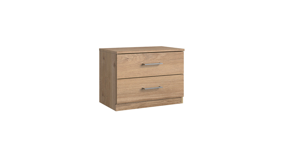 Wimex - Nachtkastje Anna - 760697 - Planken Eik/Chrome - 52x40x38cm