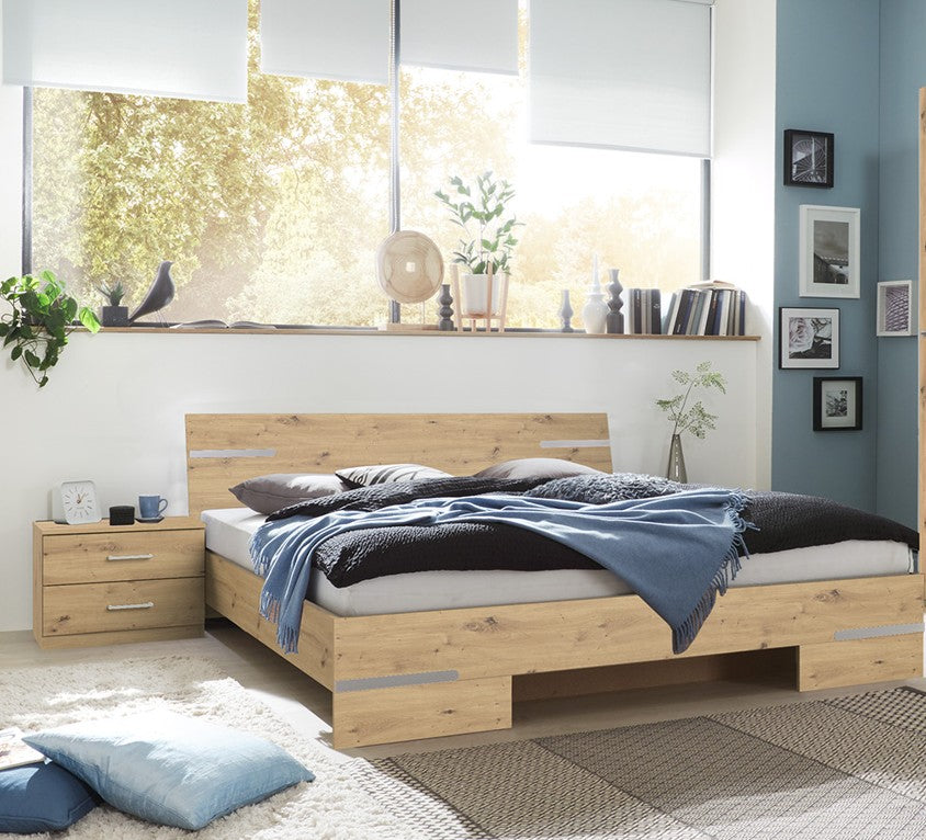Wimex - Bedset Anna - 761141 - Artisan Eik/Chrome - 180x81x200 cm