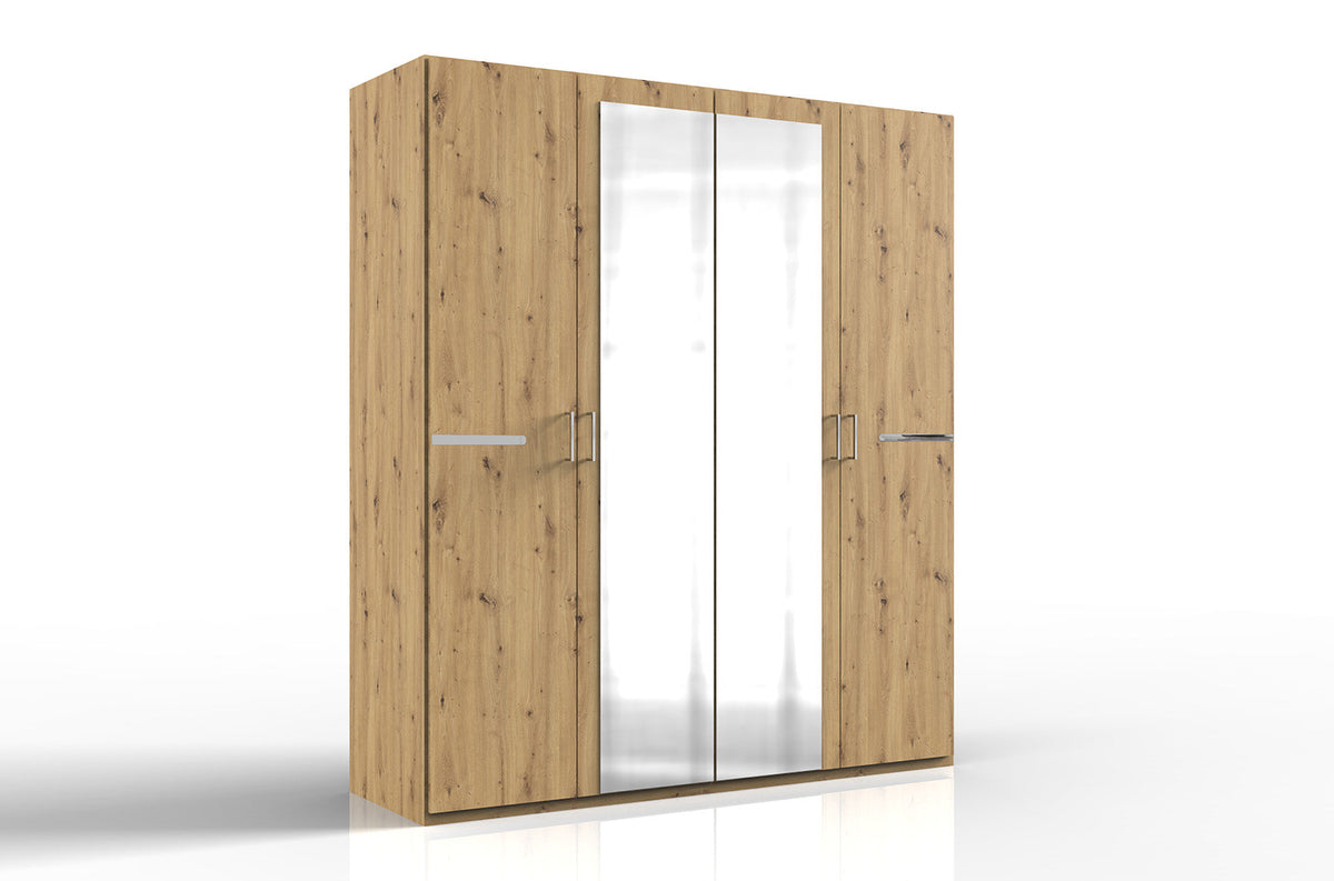 Wimex - Kleerkast Anna - 761568 - Artisan Eik/Chrome - 180x208x58cm