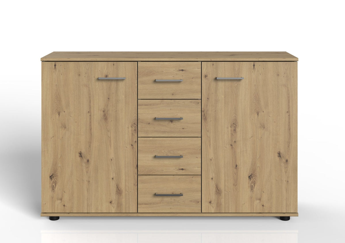 Wimex - Commode Anna - 761704 - Artisan Eik/Chrome - 130x83x41cm