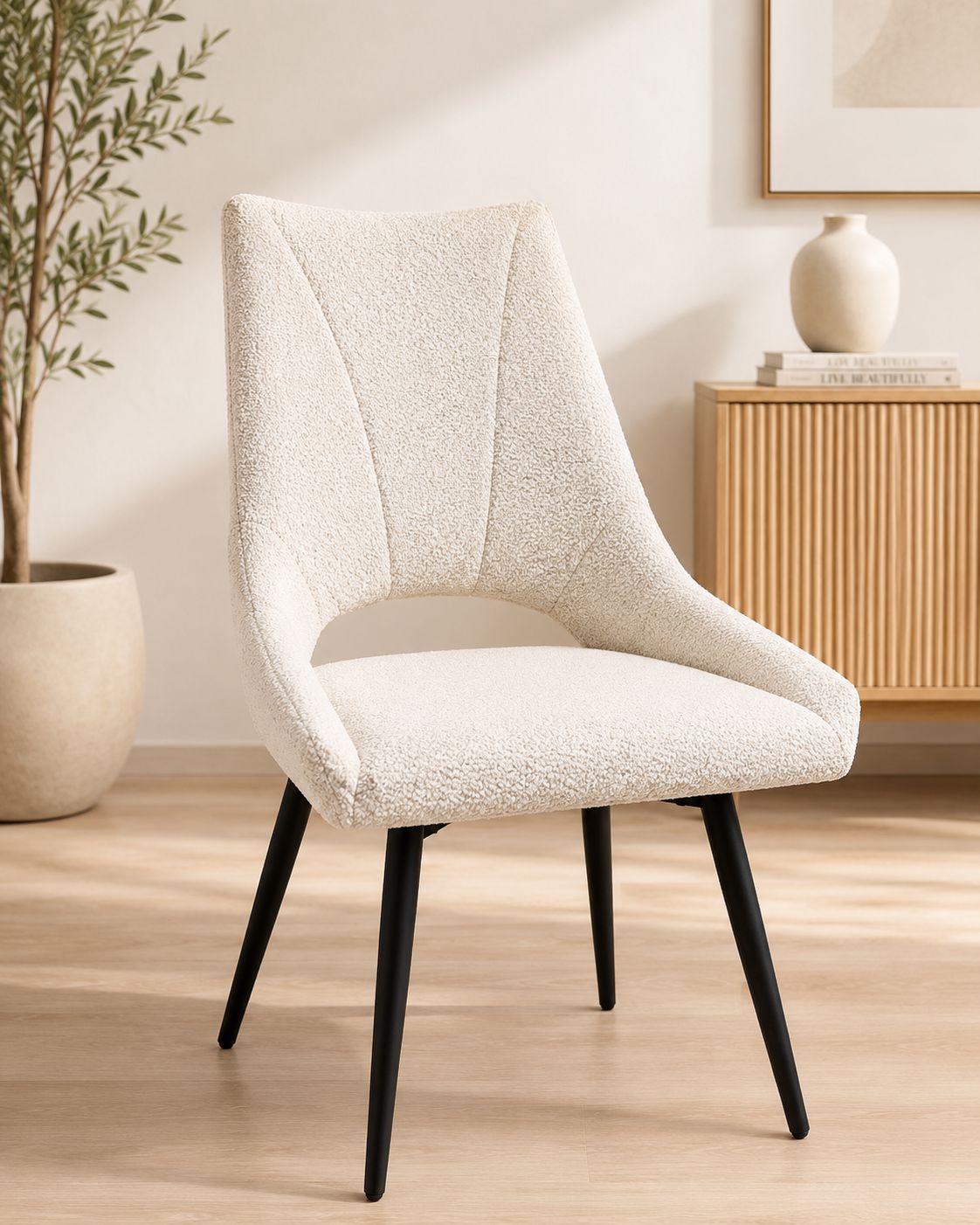 2BM - Stoel Antoine – Ecru Kleur – 51x48x92cm