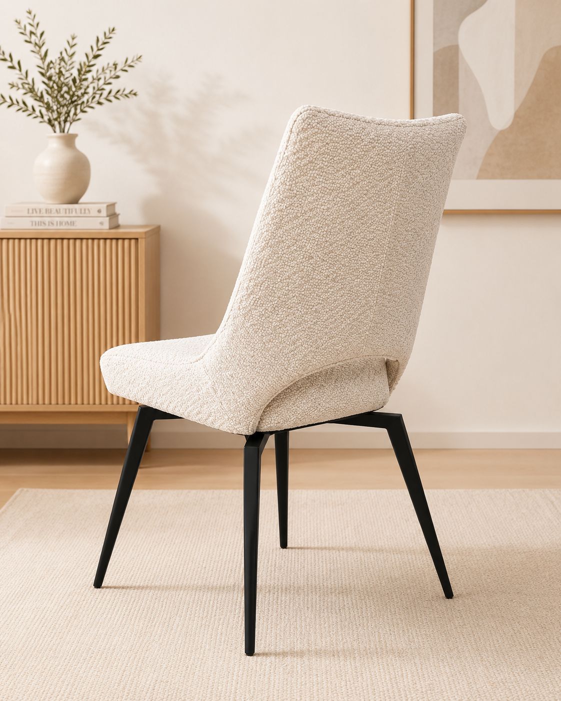 2BM - Stoel Antoine – Ecru Kleur – 51x48x92cm