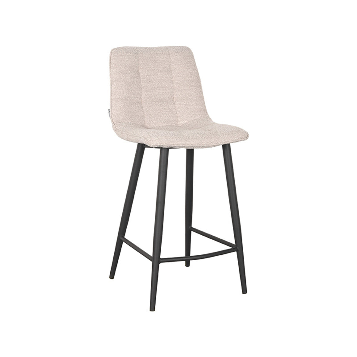 LABEL51 Tabouret de bar Jelt - Naturel - Boucle - Hauteur d'assise 65