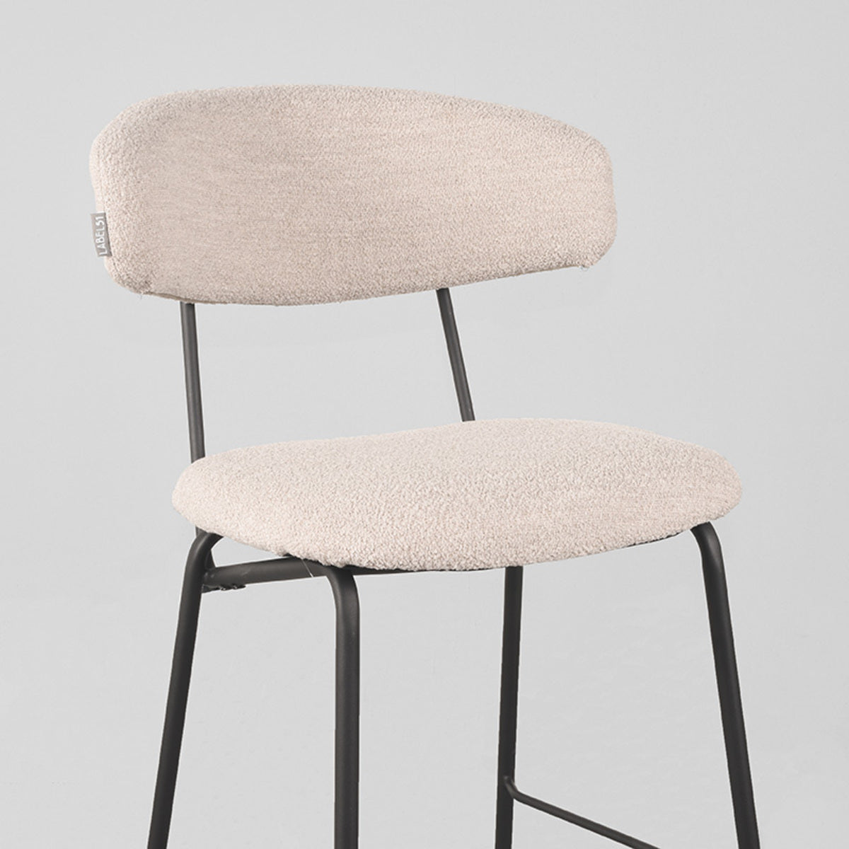 LABEL51 - Barkruk Zack - Naturel - Boucle - Zithoogte 65 cm