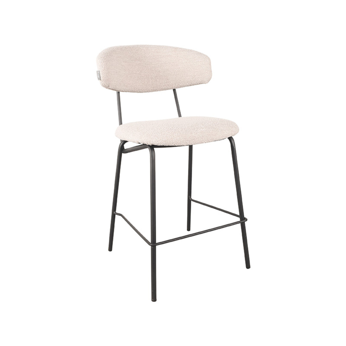 LABEL51 - Barkruk Zack - Naturel - Boucle - Zithoogte 65 cm