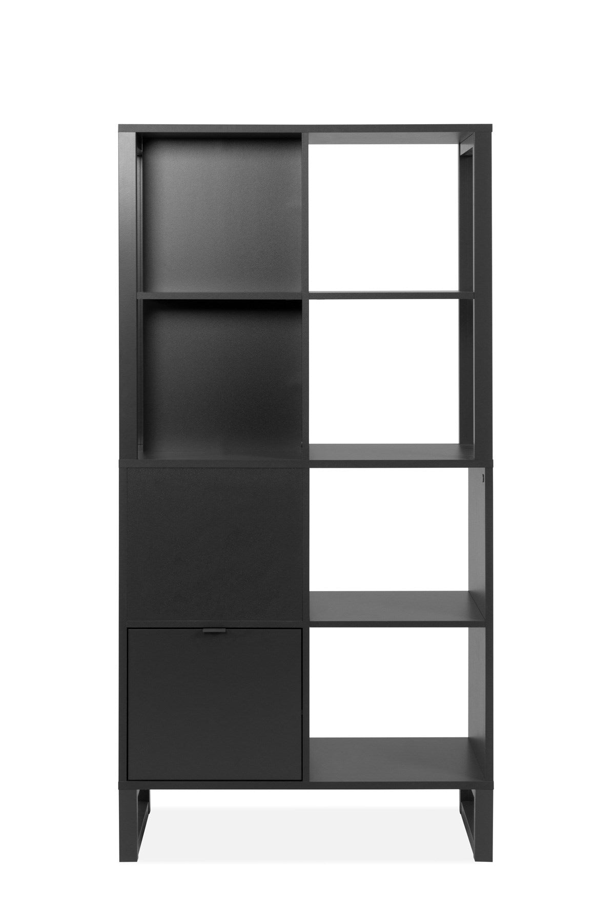 Fin - Bibliothèque Sumatra 20A - Anthracite - 83,5x165x40 cm