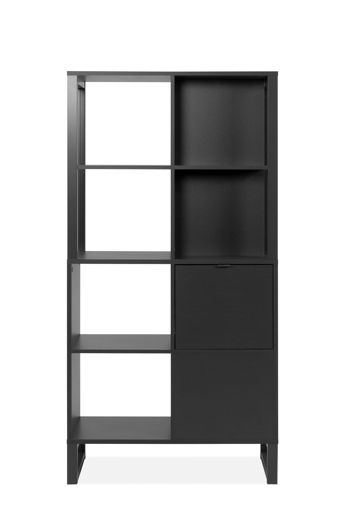 Fin - Bibliothèque Sumatra 20A - Anthracite - 83,5x165x40 cm