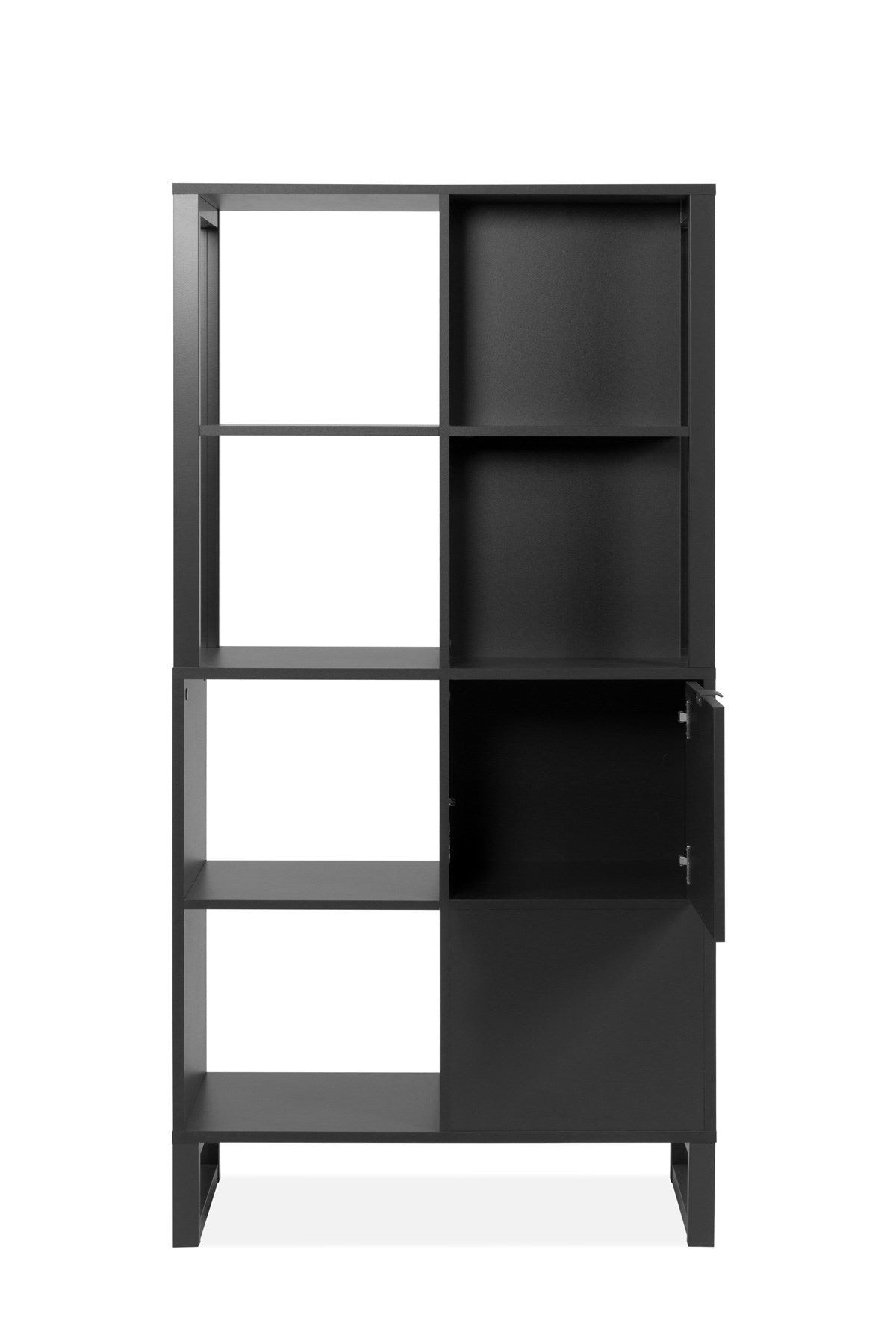Fin - Bibliothèque Sumatra 20A - Anthracite - 83,5x165x40 cm