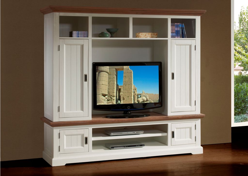 GBO - Meuble TV Cairo - Collection Massif 202x53x182,5 cm