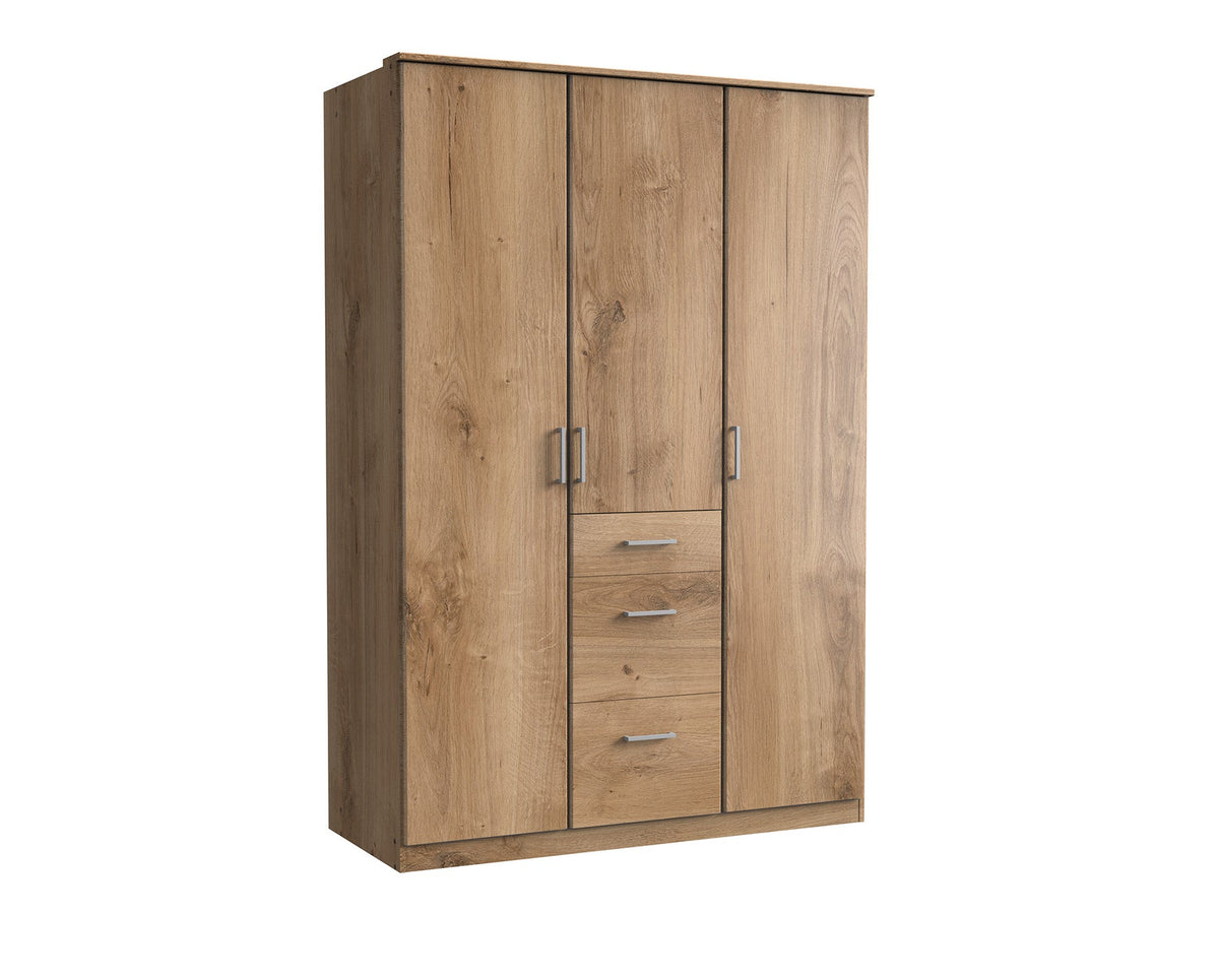 Wimex - Kleerkast Click - 133625 - Planken Eik - 135x199x58cm
