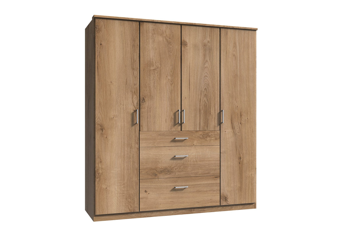 Wimex - Kleerkast Click - 133626 - Planken Eik - 179x199x58cm
