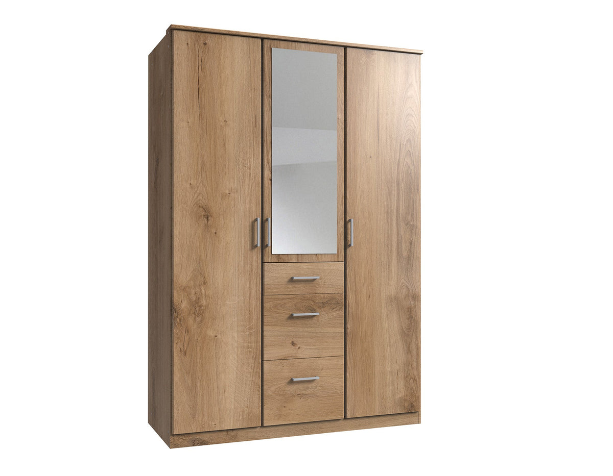 Wimex - Kleerkast Click - 133629 - Planken Eik - 135x199x58cm