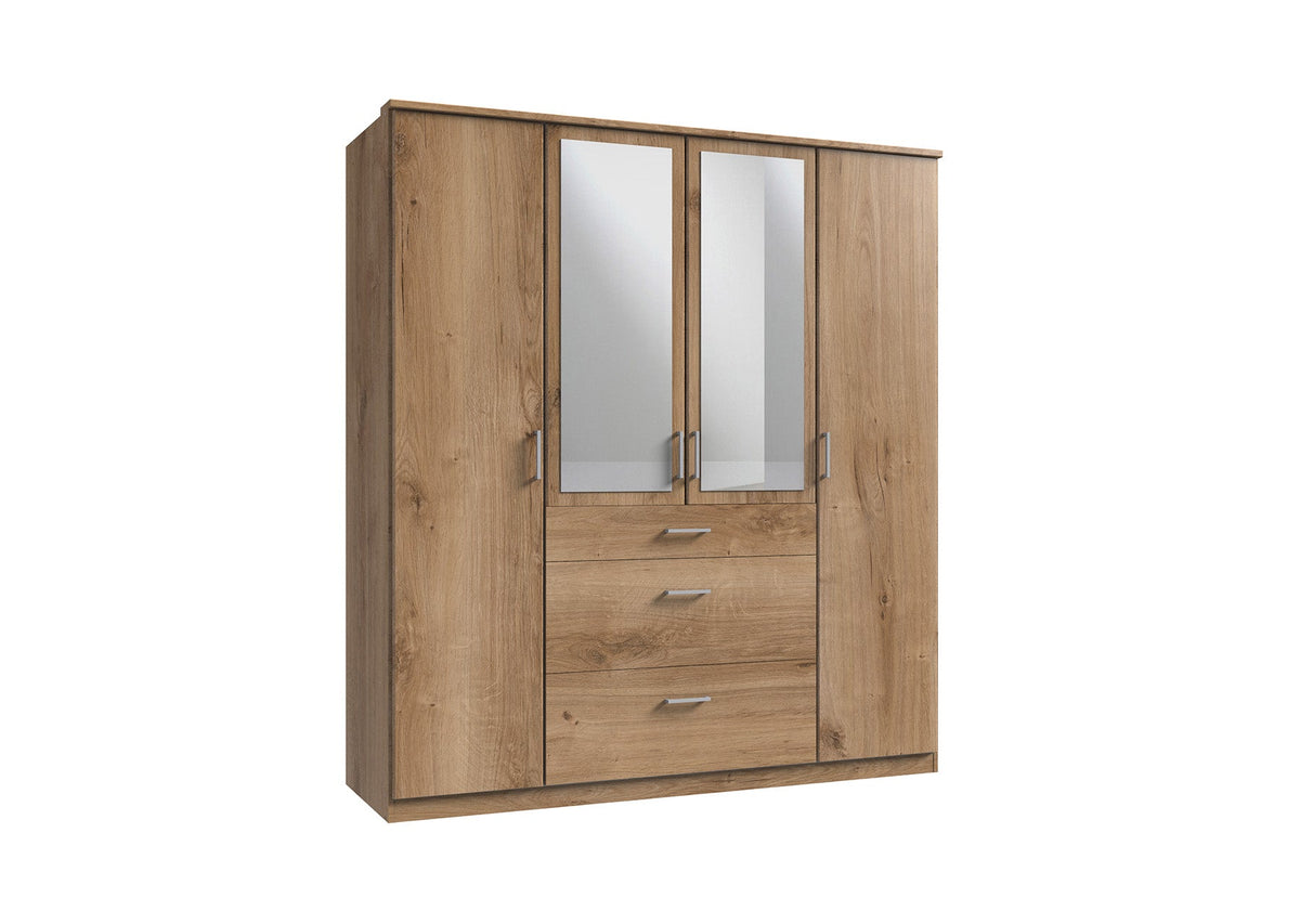 Wimex - Kleerkast Click - 133630 - Planken Eik - 179x199x58cm