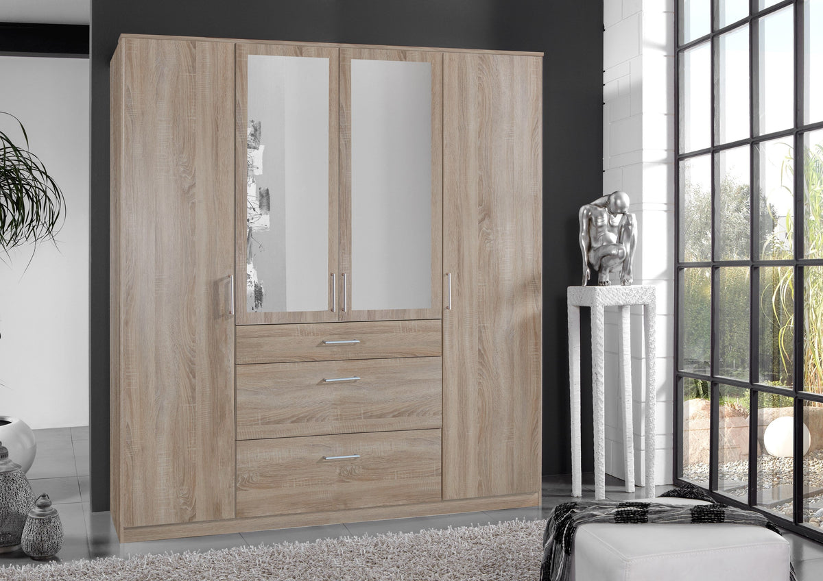 Wimex - Armoire Click - 140630 - Chêne brut - 179x199x58cm
