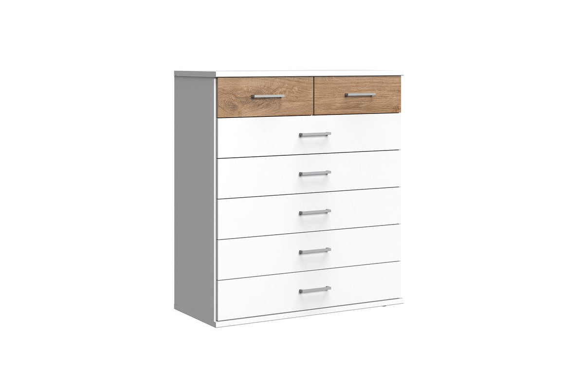 Wimex - Commode Click - 144319 - Wit/Eik - 91x106x40cm
