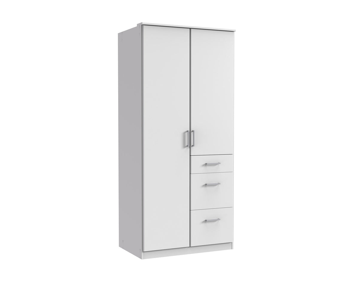 Wimex - Armoire Click - 150624 - Blanc - 91x199x58cm