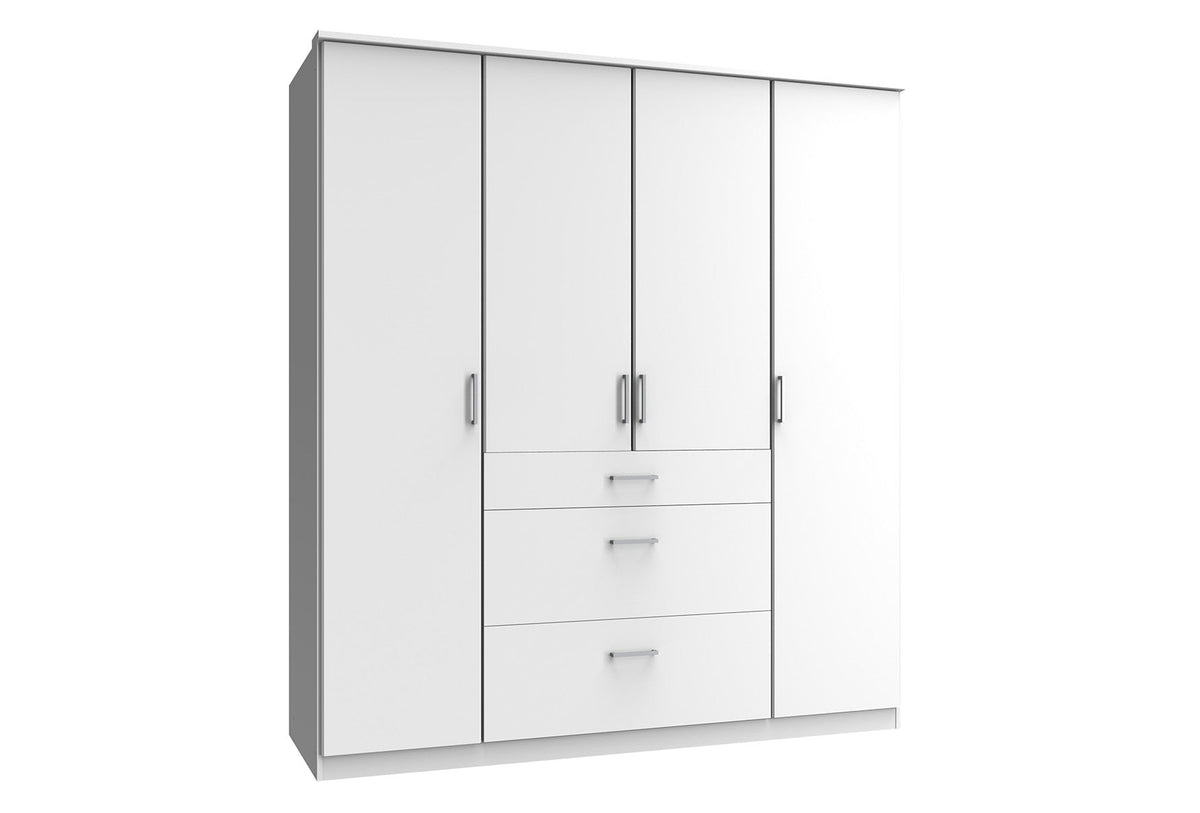 Wimex - Armoire Click - 150626 - Blanc - 179x199x58cm