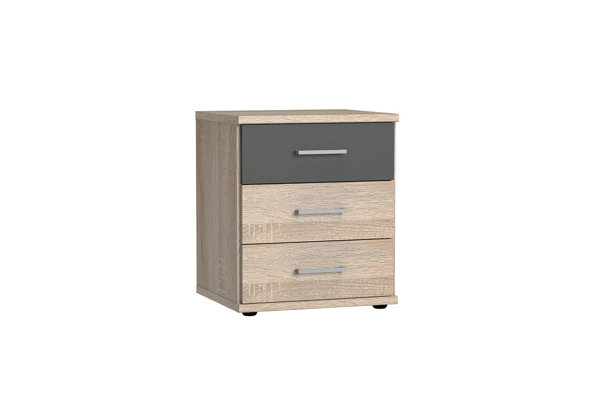 Wimex - Commode Click - 161317 - Ruwe Eik/Grafiet Eik - 46x58x40cm