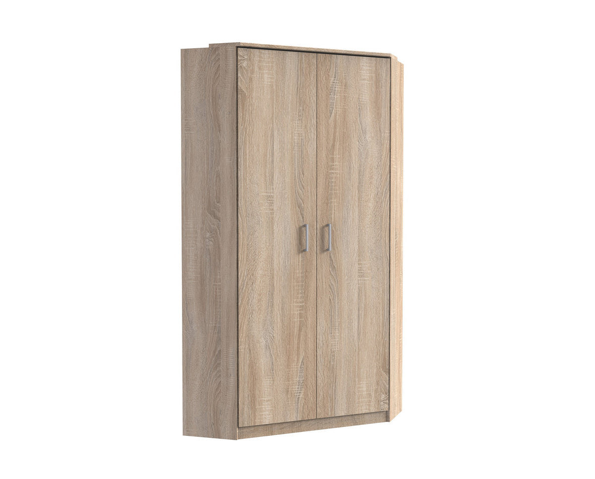 Wimex - Armoire Click - 161511 - Chêne brut/Chêne graphite - 95x199x58cm