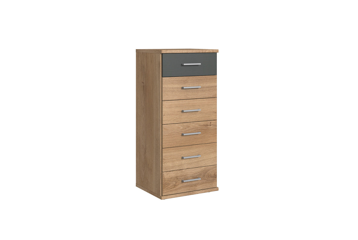 Wimex - Commode Click - 179318 - Planken Eik/Grafiet - 46x106x40cm